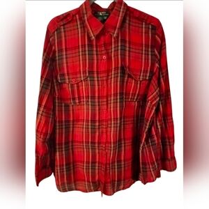 Ralph Lauren  Women's Classic Plaid Long Sleeve Lightweight Button-down Shirt 2X